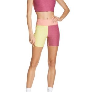 Outdoor Voices Warmup 5” Short in Merlot/Mellow/Nectarine